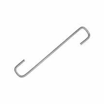 Crochet tuile canal 12 cm acier galvanisé boucle carrée boîte de 5 kg