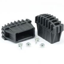 Sabot enveloppant pour échelle Tubesca en plastique noir 60 x 25 mm