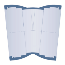 COUDE FONTE A EMBOITEMENT AUTOMATIQUE NU DN 125, 1/32