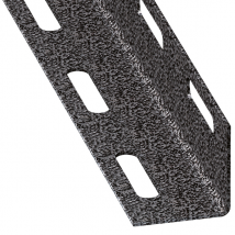Cornière égale perforée acier laminé froid Gris martelé 38 x 38 mm1 m