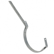 Crochet pour gouttières 1/2 rondes Perpignan - pose chevron - développé 33 cm - tige 25 cm