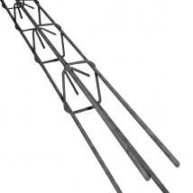 Armature de linteau section 8x12 cm - 2 filants diam. 7mm + 2 filants diam. 10 mm - E10