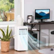 A Rated 7,000 BTU Portable Air Conditioner With Remote & 24 Hour Timer by Homcom