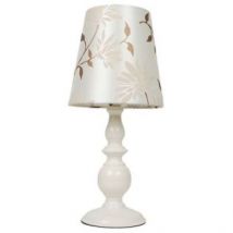 Floral Table Lamp - Cream