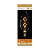 Crystalite 40w Small Screw Cap Antique Lamp Bulb (Z Shape Filament)
