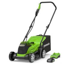 Cordless Electric Lawnmower By Greenworks 24V - 33cm Cutting Width
