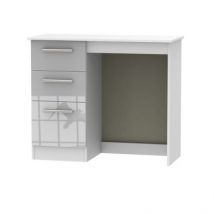 Buxton Desk White & Grey 3 Drawers