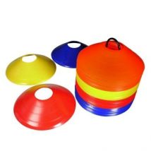 Wensum Pack Of 50 Multi Coloured Space Disc Training Marker with Stand