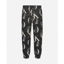 Calvin Klein Jeans All Over Printed Jr - Pantalone - Nero