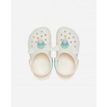 Crocs Classic Rainbow Unicorn Clog Jr - Sandali - Bianco