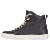 Helstons - Baskets femme Maya toile Armalith cuir gris noir - 41