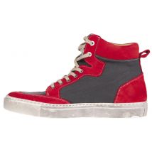 Helstons - Baskets femme Maya toile Armalith cuir rouge gris - 42