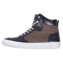 Helstons - Baskets Kobe toile Armalith cuir marron - 40