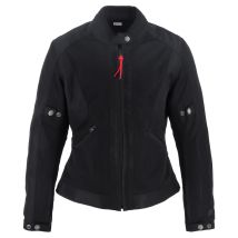 Helstons - Blouson été femme Stoner Evo Air Girl tissu mesh noir - XL
