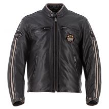 Helstons - Blouson Ace 10 ans cuir rag marron - M