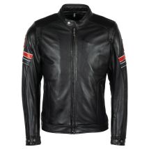 Helstons - Blouson Elron cuir rag noir - S