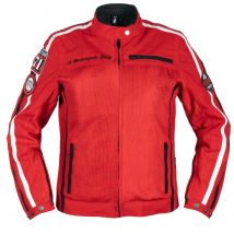 Helstons - Blouson femme Queen Air tissu mesh rouge - M