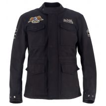 Helstons - Blouson Von Dutch Warrior toile coton canvas noir - L