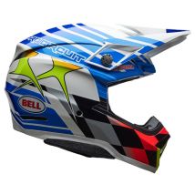 Bell - Bell Moto 10 Spherical Pro Circuit 25 blanc bleu brillant - M