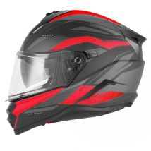 Nox - Nox N304-S Revo noir mat rouge - M