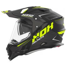 Nox - Nox N312 Vapor noir mat jaune fluo - S