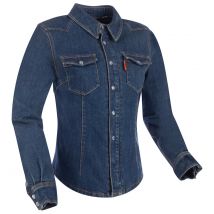 Segura - Chemise moto femme Lady Terence bleu - T1