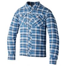 RST - Chemise Moto Lumberjack à carreaux bleus et gris - S