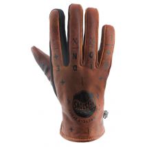 Helstons - Gants femme Grafic Helmet hiver cuir burning - 9 / M