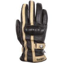 Helstons - Gants Burton hiver cuir noir beige - 8 / S