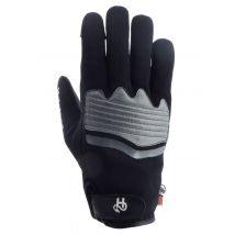 Helstons - Gants Jazz hiver tissu 4 ways noir cuir gris - 11 / XL