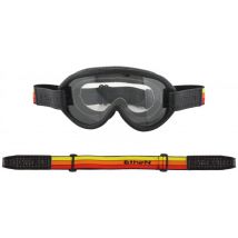 Ethen - Masque Moto Scrambler Rouge Orange Jaune, photochromique