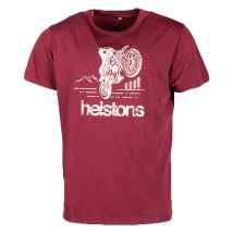 Helstons - Tee shirt Forest bordeaux - M