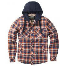 West Coast Choppers - Veste flanelle doublée sherpa marron orange - L