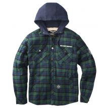 West Coast Choppers - Veste flanelle doublée sherpa noir vert - XL