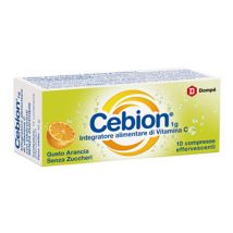 Cebion vitamina c gusto arancia senza zucchero 10 compresse effervescenti