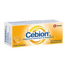 Cebion vitamina c gusto arancia 10 compresse effervescenti