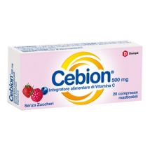 Cebion vitamina c gusto frutti di bosco senza zucchero 20 compresse masticabili