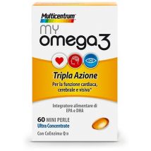 Multicentrum myomega3 funzione cardiaca - cerebrale - udito 60 mini perle