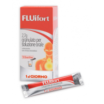 Fluifort granulato per tosse grassa mucolitico fluidificante 10 bustine 2,7g