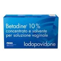 Betadine soluzione vaginale 5 flaconi, 5 fiale 10ml, 5 cannule