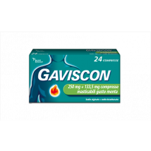 Gaviscon per il bruciore di stomaco 24 compresse gusto menta