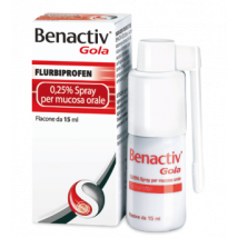 Benactiv gola spray orale 15ml 0,25%