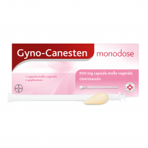 Gyno-canesten monodose con clotrimazolo per il trattamento di infezioni fungine 1 capsula vaginale 500mg