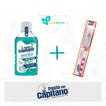 Pasta del capitano collutorio 400 ml + spazzolino family