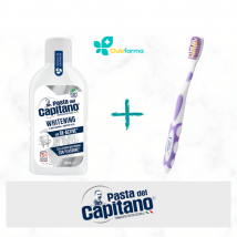 Pasta del capitano collutorio 400 ml + spazzolino whitening