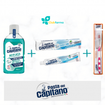 Pasta del capitano collutorio antiplacca 400 ml + dentifricio + spazzolino family