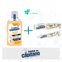 Pasta del capitano collutorio zenzero 400ml + dentifricio curcuma & propoli