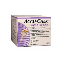 Roche accu-chek safe t-pro uno pungidito sterile 200pezzi