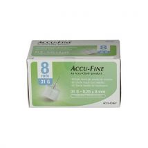 Roche accu-fine ago penna per insulina gauge31x8mm 100 pezzi