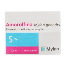 Amorolfina mylan generics 5% smalto medicato per unghie 2,5ml
